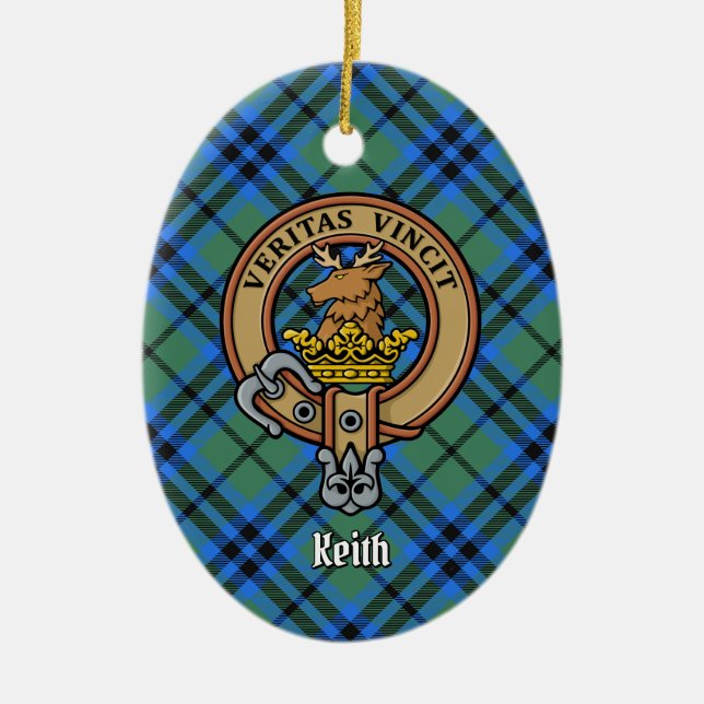 Ornement en céramique Clan Keith Crest (Devant)
