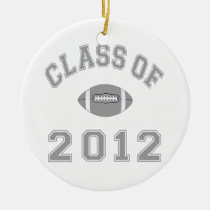 Ornement En Céramique Classe 2012 du football - gris 2