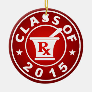 Ornement En Céramique Classe de la pharmacie 2015