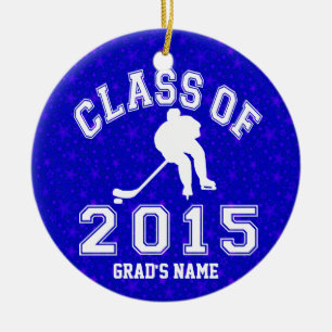 Ornement En Céramique Classe de l'hockey 2015