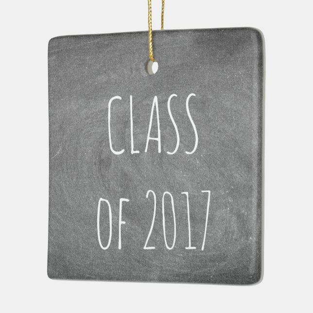 Ornement En Céramique Classe de tableau noir gris 2017 (Gauche)