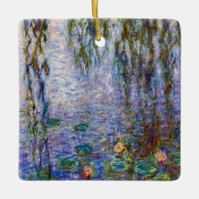 Ornement En Céramique Claude Monet - Lys d'eau (Devant)