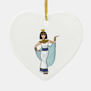 Ornement En Céramique Cléopâtre le pharaon de l'Egypte