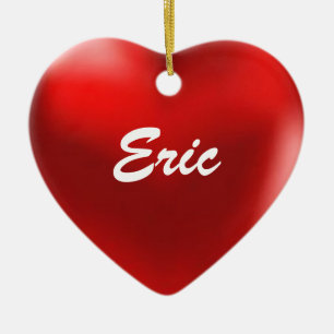 Ornement En Céramique Coeur d'ornement d'Éric