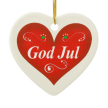 Coeur scandinave de Noël de juillet de Dieu