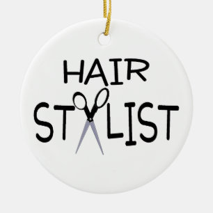 Ornement En Céramique Coiffeur
