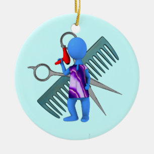 Ornement En Céramique coiffeur