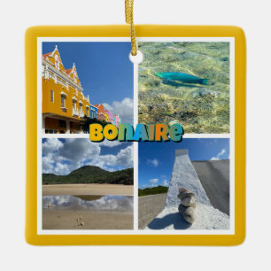 Ornement En Céramique Collage de photos panoramiques de Bonaire