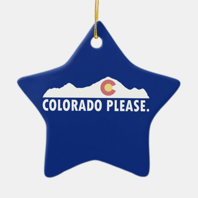 Ornement En Céramique Colorado please (Devant)
