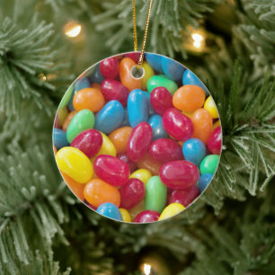 Ornement En Céramique Colorful Jellybeans