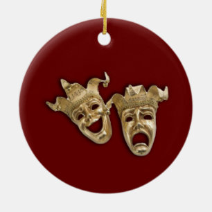 Ornement En Céramique Comedy and Tragedy Theater