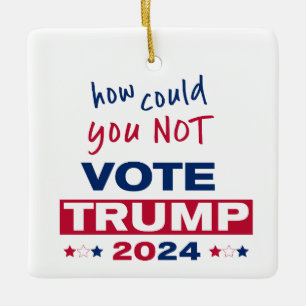 Ornement En Céramique Comment ne pas voter TRUMP 2024