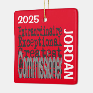 Ornement En Céramique Commissaire Extraordinaire CUSTOM