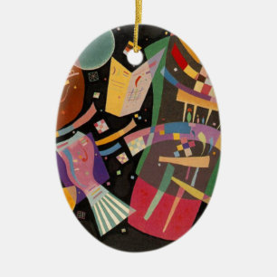 Ornement En Céramique Composition Kandinsky X Oeuvre Abstraite