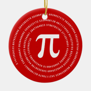 Ornement En Céramique Conception de nombre de pi