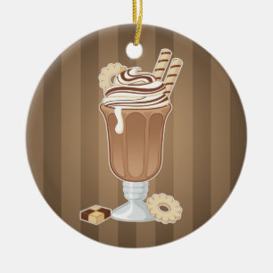 Ornement En Céramique Conception démodée mignonne de milkshake de