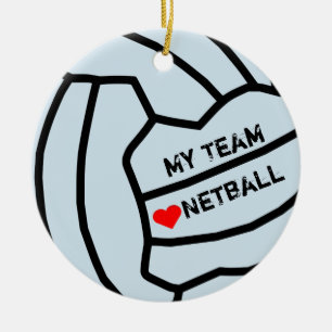 Ornement En Céramique Conception personnalisée de boule de net-ball