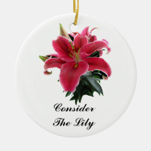 ORNEMENT EN CÉRAMIQUE CONSIDÉREZ LE LILY-ORNAMENT