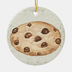 Ornement En Céramique Cookie à puces de chocolat révisé - SRF