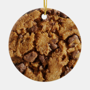 Ornement En Céramique Cookie à puces de chocolat - SRF