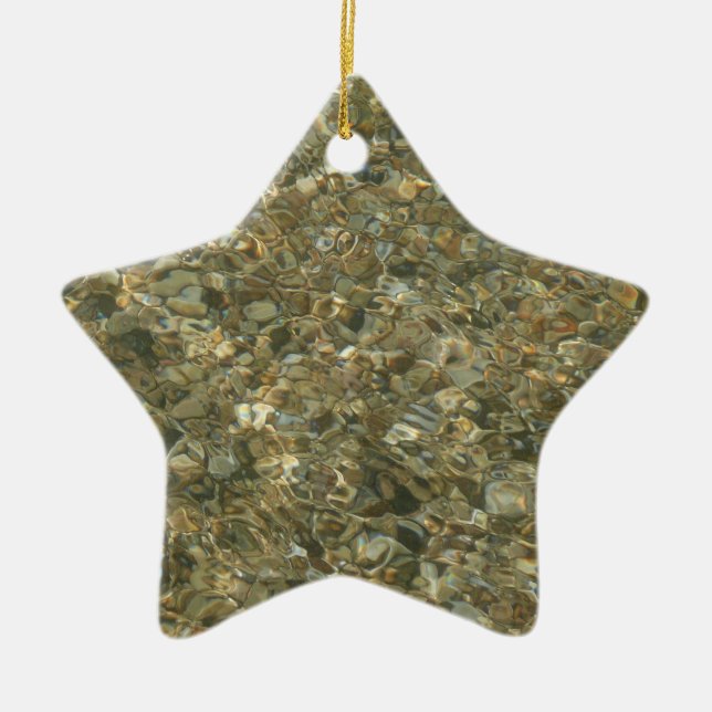 Ornement En Céramique Coques sous l'eau de ruissellement (Devant)