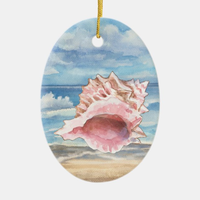 Ornement En Céramique Coquillages (Devant)