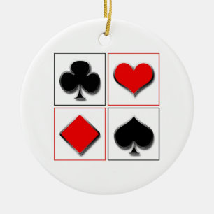 Ornement En Céramique costumes de carte de jeu 3D