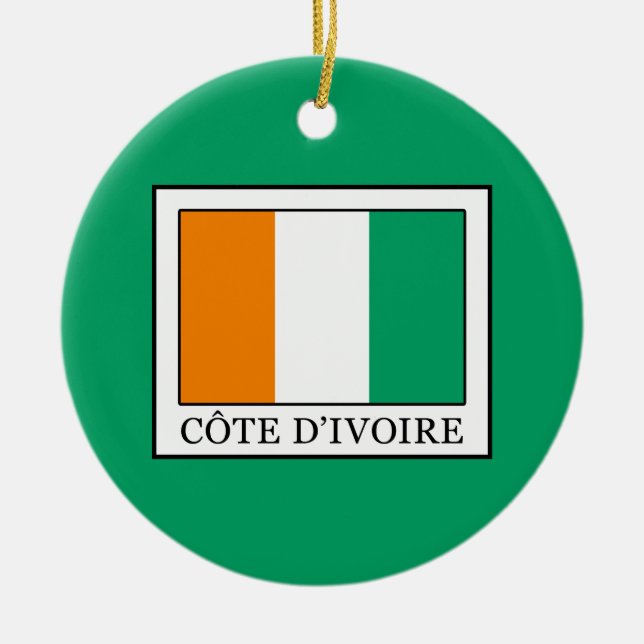 Ornement En Céramique Côte d'Ivoire (Devant)