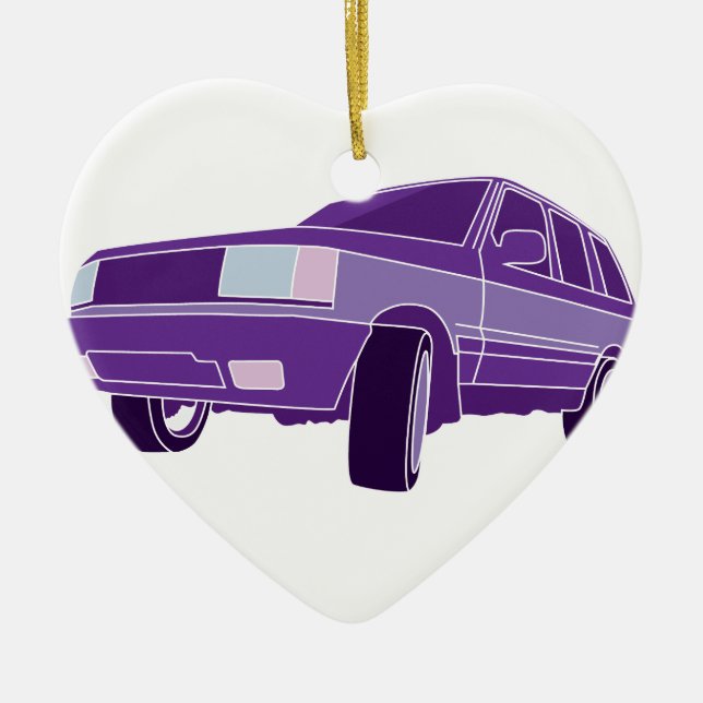 Ornement En Céramique Couleur SUV (Devant)