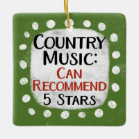 Country Music Review Ornament 5 étoiles