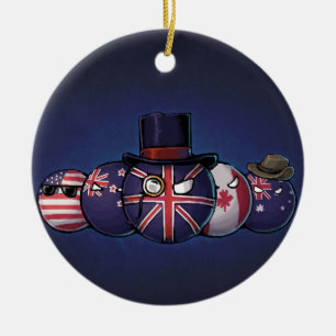 Ornement En Céramique Countryballs anglo-saxon