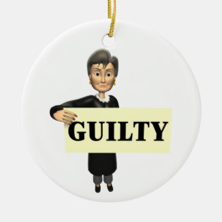 Ornement En Céramique Coupable