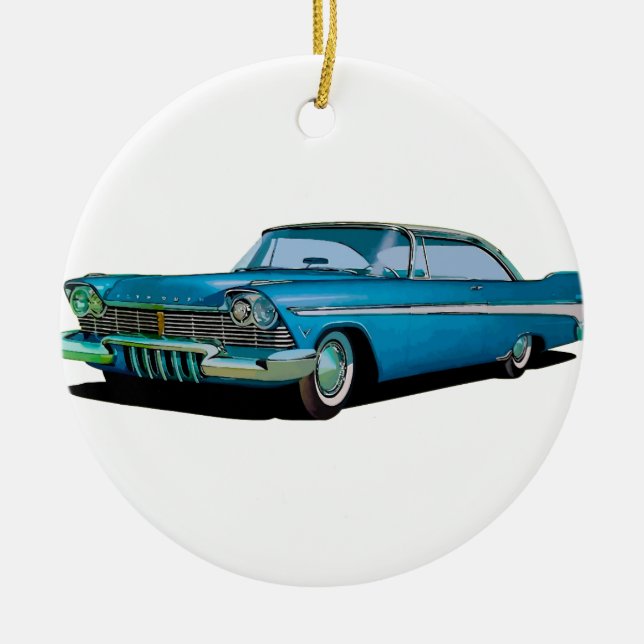 Ornement En Céramique Coupe sportive Plymouth Belvedere 1957 (Devant)