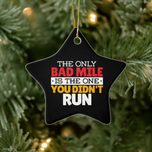 Ornement En Céramique Coureur - Drôle Mille Mille À Courir Citation