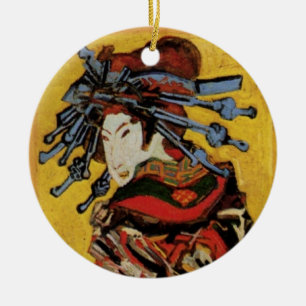 Ornement En Céramique Courtisane japonaise Oiran par Vincent van Gogh