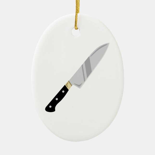Ornement En Céramique Couteau de chef (Devant)