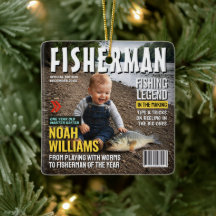 Couverture de magazine de pêche personnalisée, pêc