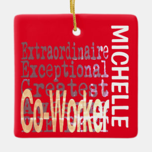 Ornement en céramique Coworker Extraordinaire CUST