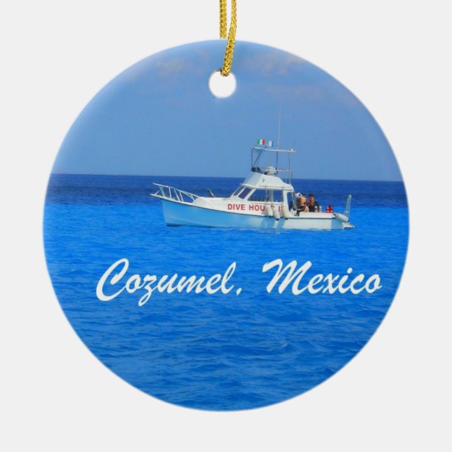 Ornement En Céramique Cozumel, Mexique (Devant)