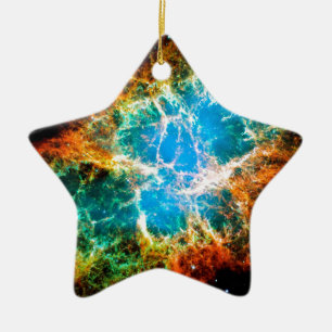 Ornement En Céramique Crab Nebula Supernova Remnant Hubble Space Photo