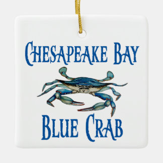 Ornement En Céramique Crabe bleu de la baie Chesapeake