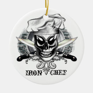 Ornement En Céramique Crâne 4 de chef : Chef de fer