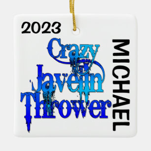 Ornement En Céramique Crazy Javelin Thrower PERSONNALISÉ