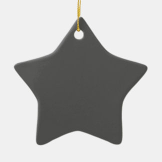 Ornement En Céramique Create Your Own dark gray Custom Design