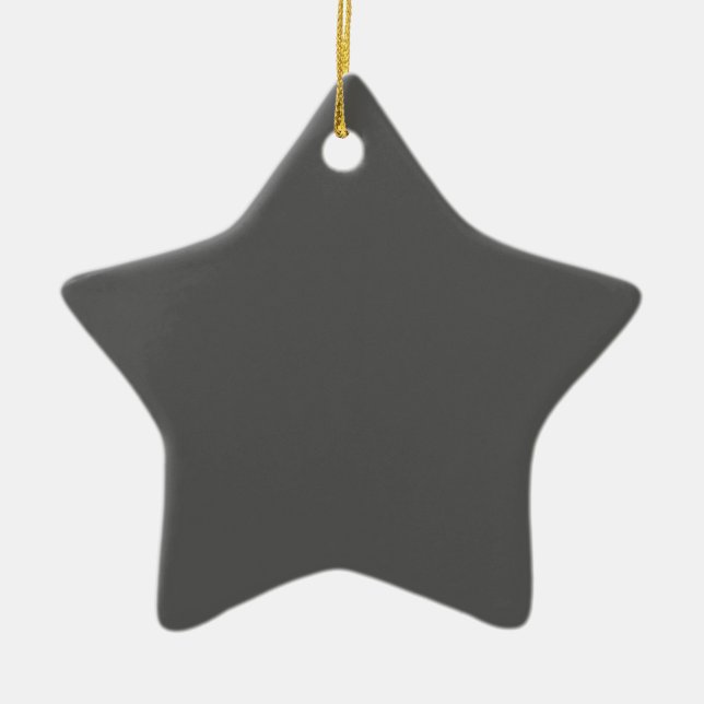 Ornement En Céramique Create Your Own dark gray Custom Design (Devant)