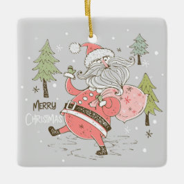 Ornement En Céramique Créez votre propre Père Noël idiot