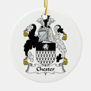 Ornement En Céramique Crête de famille de Chester