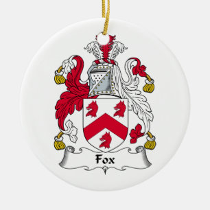 Ornement En Céramique Crête de famille de Fox