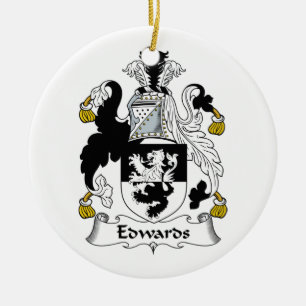 Ornement En Céramique Crête de famille d'Edwards