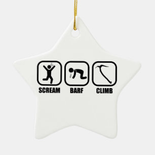 Ornement En Céramique Cri Barf Climb